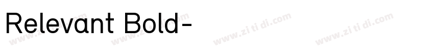Relevant Bold字体转换